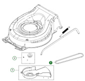 Drive belt LC151S, LC221RH Drive belt LC151S, LC221RH
