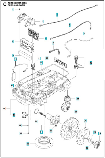 Chassis lower 405X/415X