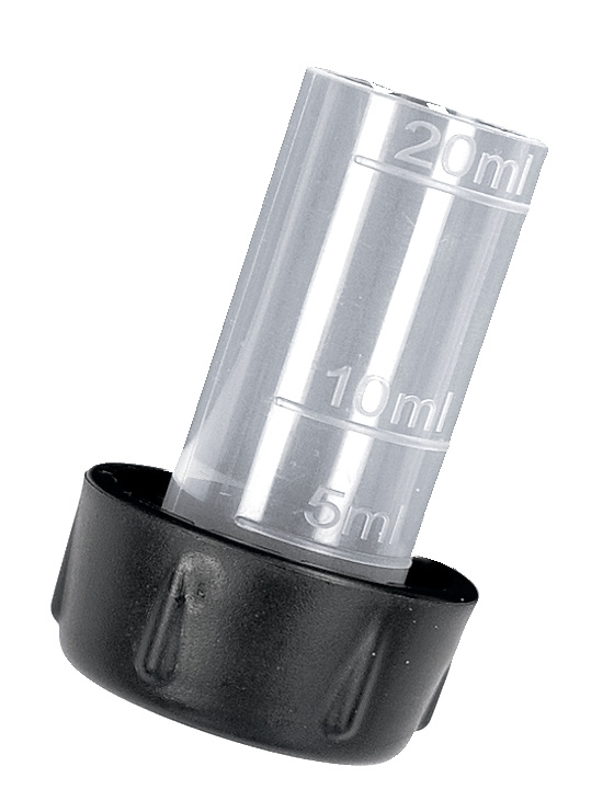Dosing cap, complete.
