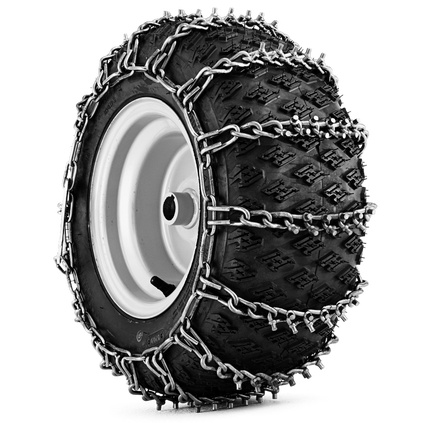Snow chains 18X9.5-8, pair, for tractor