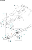 Belt kit Husqvarna Rider 213C Belt kit Husqvarna Rider 213C